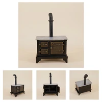 kids gift ornament mini old fashioned chimney accessories home decor furniture toy iron cooking doll house kitchen stove