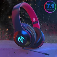 mobile gaming music modes 7 1 surround bluetooth headphone wireless wired stereo pubg pc games headphones with rgb light mic