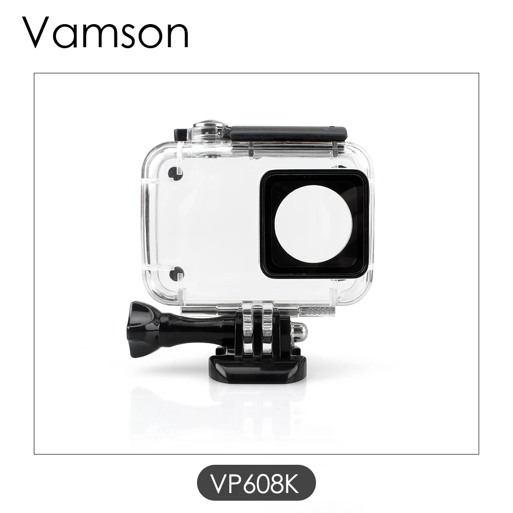 VP608K Vamson для Yi 4 k/yi 4k+/yi lite 40m водонепроницаемый чехол Защитный корпус чехол для дайвинга для Xiaomi для Yi 2 4K Спортивная камера 2 VP608K - Цвет: VP608K
