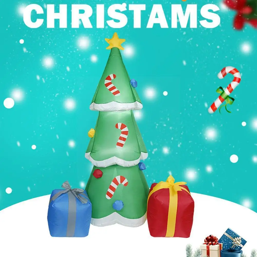

1.8m Inflatable Christmas Tree Courtyard Garden Decor Inflatable With Ornament For Yard Eu/us/uk/au Decoration Plu M3u3