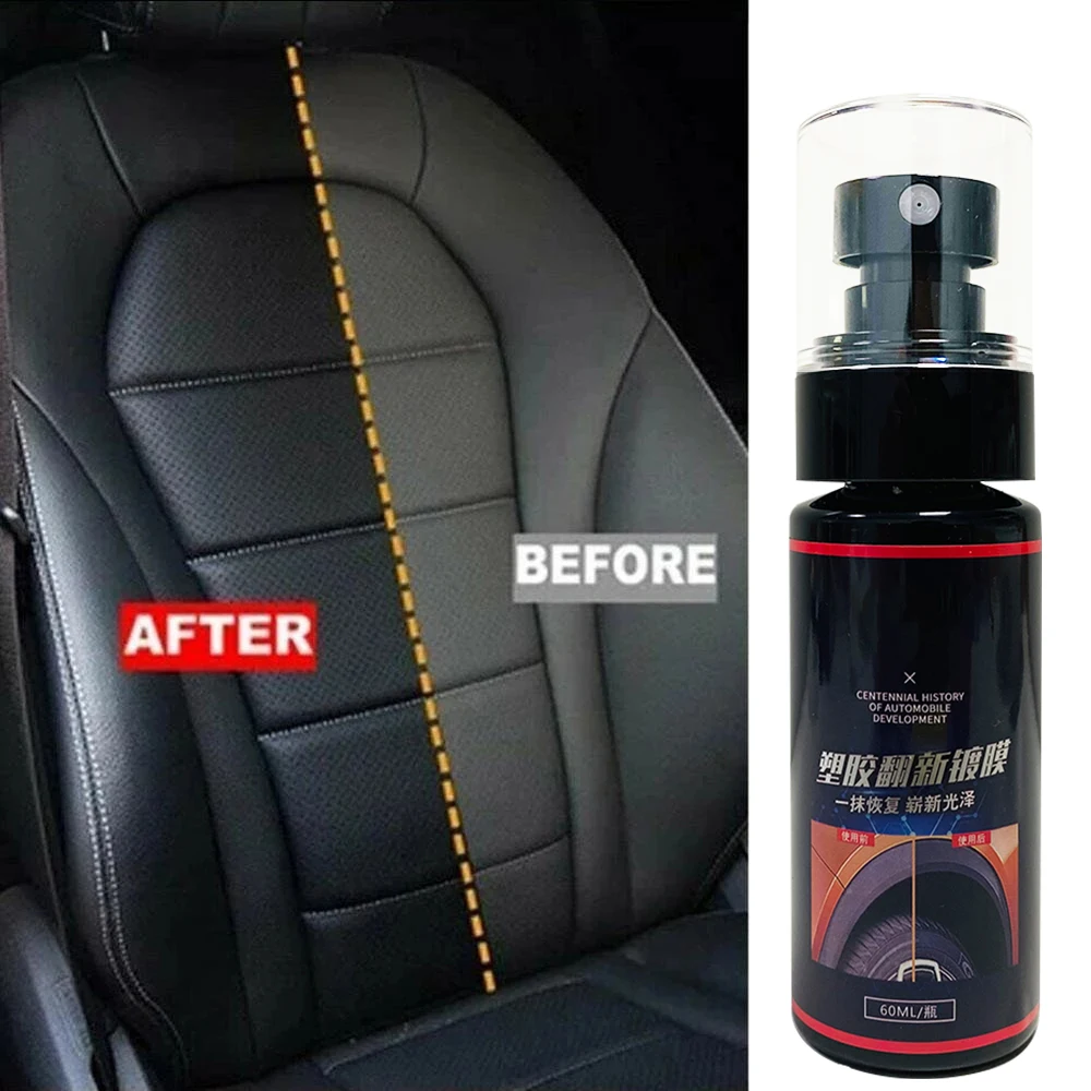 60ML Plastic Parts Retreading Agent Wax Instrument Panel Auto Interior Renovated Coating Car Light Cleaner | Автомобили и