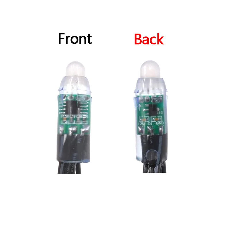 100ct DC12V WS2811 bullet pixel Front and Back With Regulators BLACK wire 18awg with Ray wu/paul/xconnect connector | Лампы и