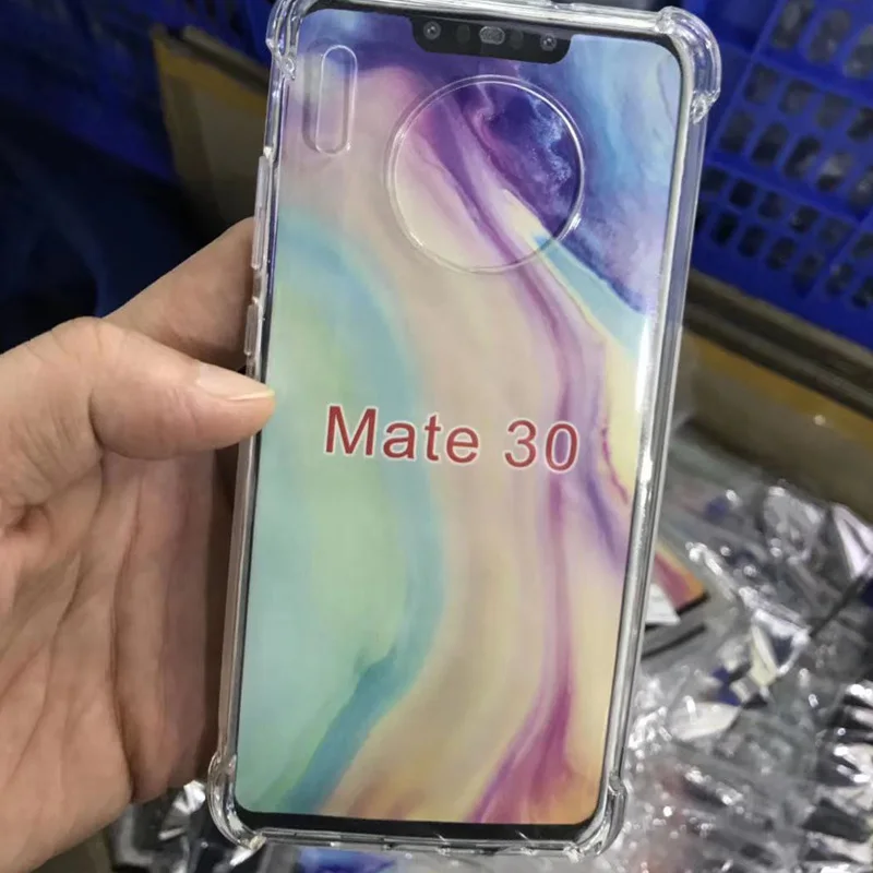 Силиконовый противоударный чехол с подушкой безопасности для Huawei Mate 30 Pro мягкая