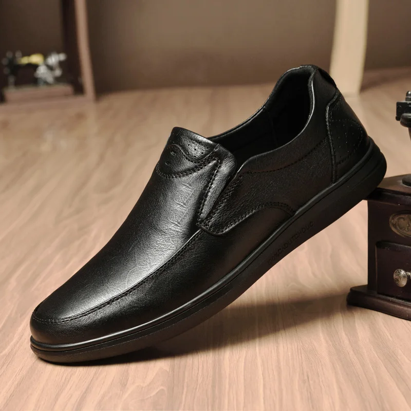 Men's leather shoes 2021 autumn new business dress shoes men's leather Korean version of British style groom's wedding shoes