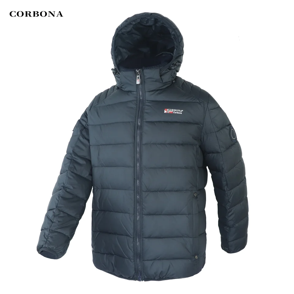 CORBONA 2022 New Arrival Mens Winter Coat Oversize Windproof Male Long Jacket Bussiness Casual High Quality Cotton Hooded Parka