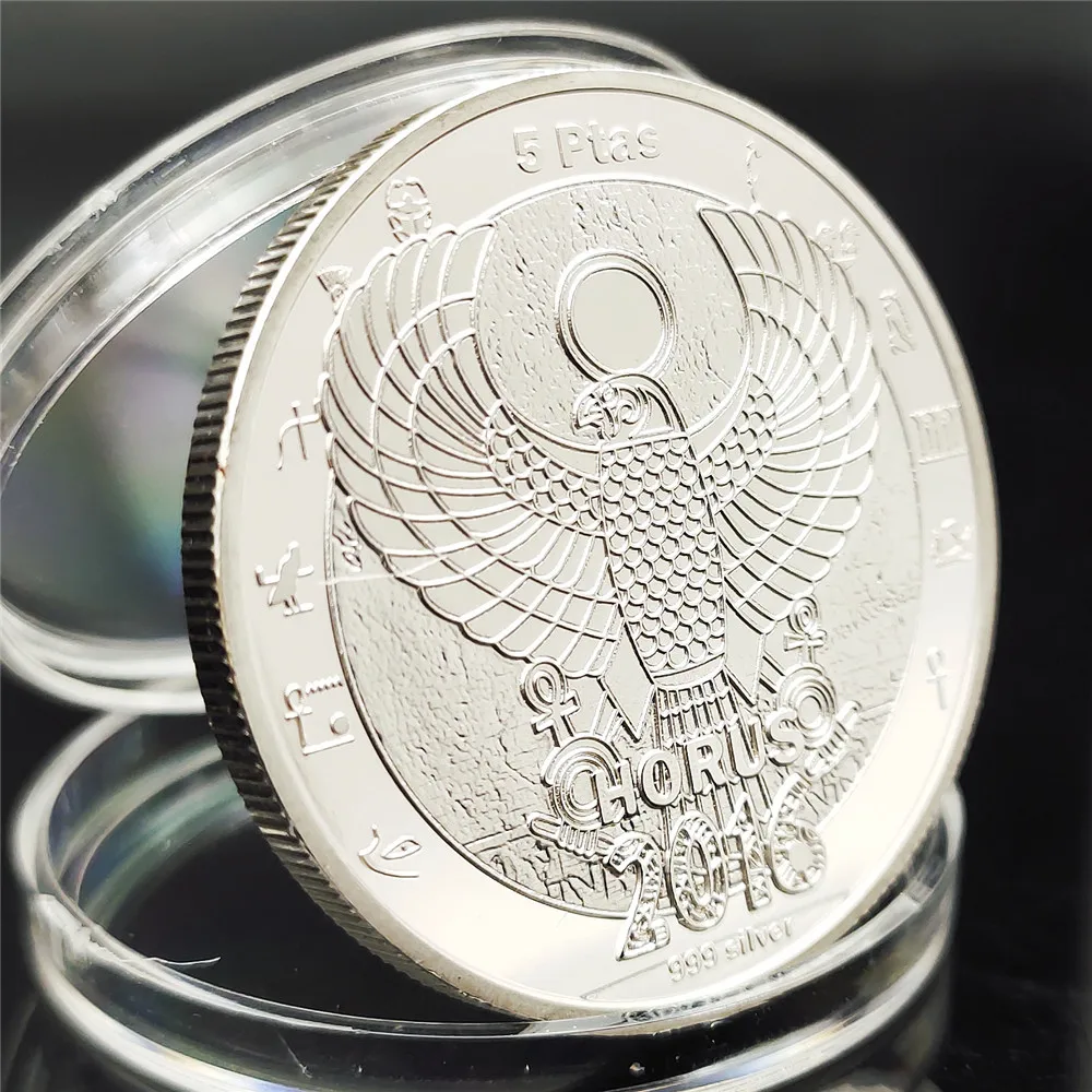 Памятные монеты с серебряным покрытием в египетской мифологии 3 шт. 2016 | Дом и сад