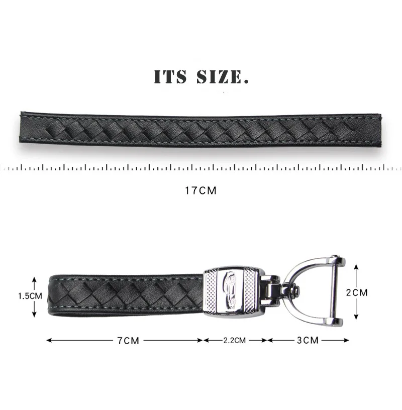 Кожаный тканый автомобильный брелок креативный подарок для Skoda Volvo Jeep Alfo Romeo Nissan