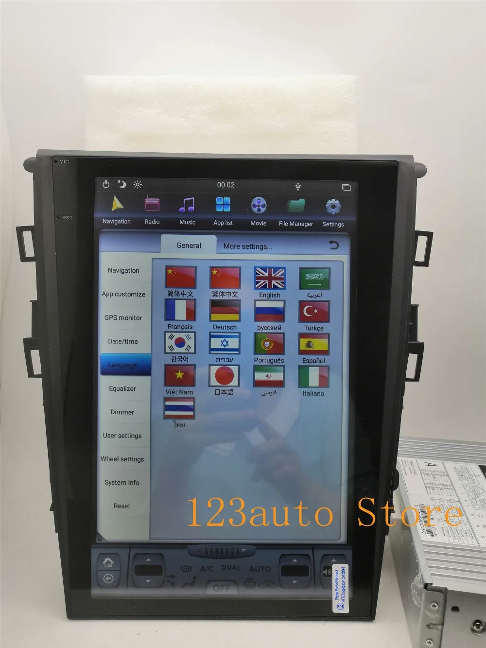 12,1 ''вертикальный экран Tesla стиль Android 8,1 автомобильный DVD gps плеер NAVI для Ford Mondeo Fusion MK5 2013- радио PX6 carplay