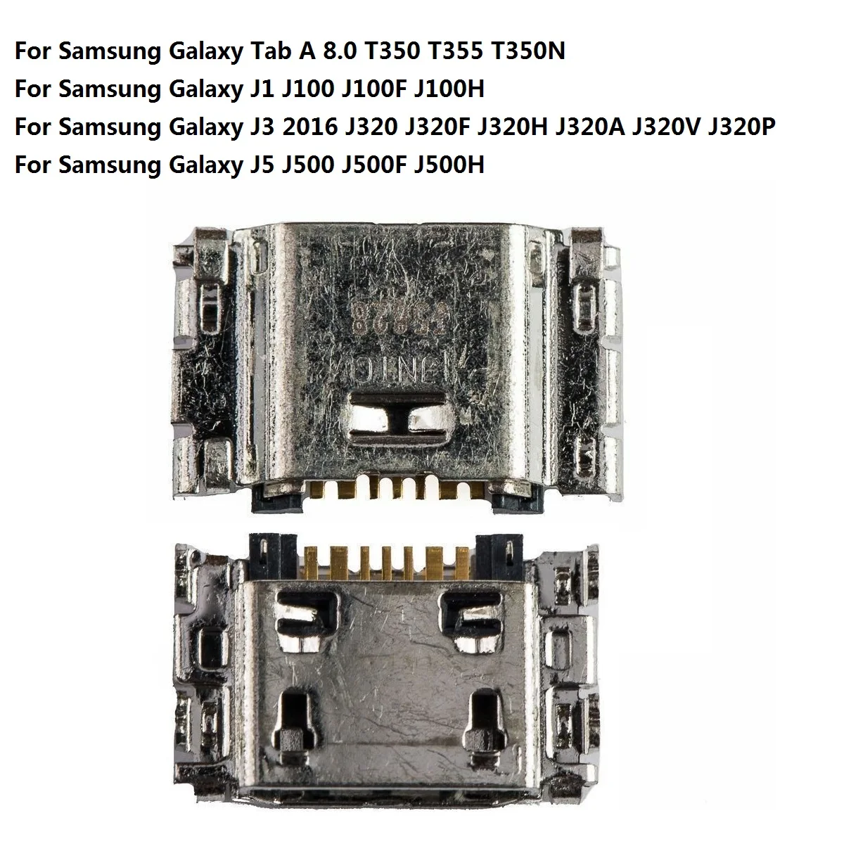 Для Samsung Galaxy A 8 0 T350 T355/Galaxy J1 J100 J100F/J3 2016 J320 J320F/J5 J500 J500F Соединительный зарядный порт