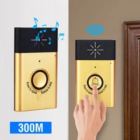 smart home security door bell wireless voice intercom doorbell 2 way talk monitor with outdoor unit button indoor unit receiver