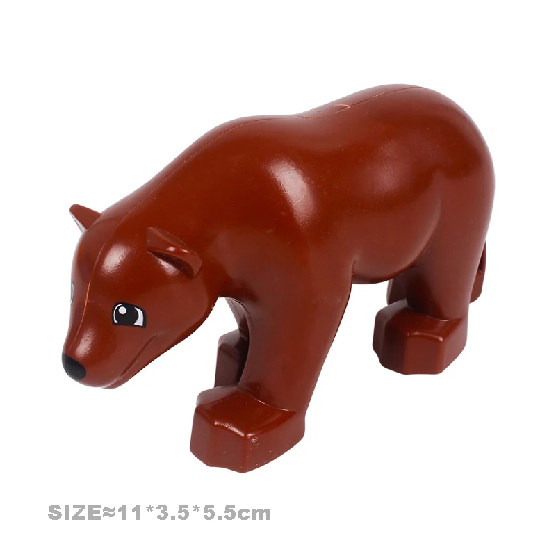 Блоки для Детского конструктора тигр Лев медведь панда | Игрушки и хобби