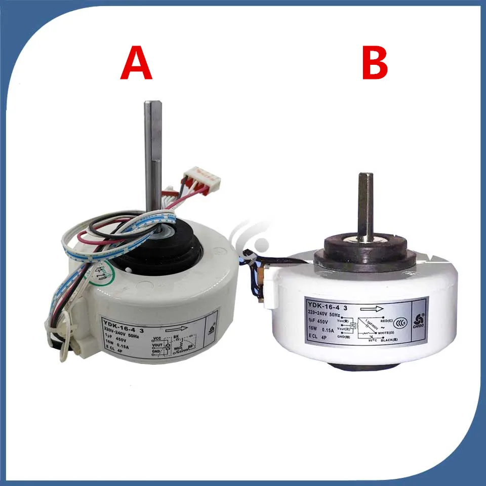 Новый Хорошо работает для кондиционера внутренняя машина мотор YDK 16 4 вентилятор