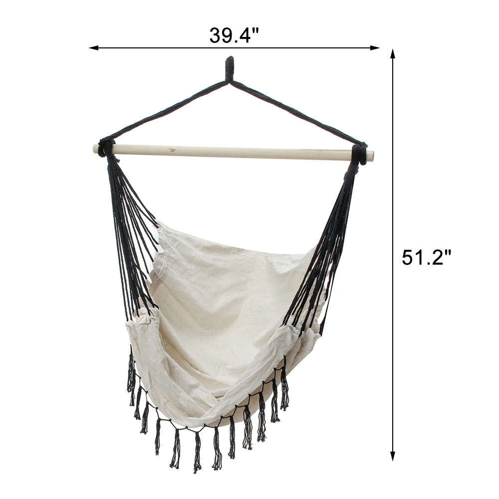 

Nordic Style Hanging Hammock Chair Canvas Bed Outdoor Indoor Dormitory Garden Swing Leisure Lazy Chair Camping Bedroom Furniture