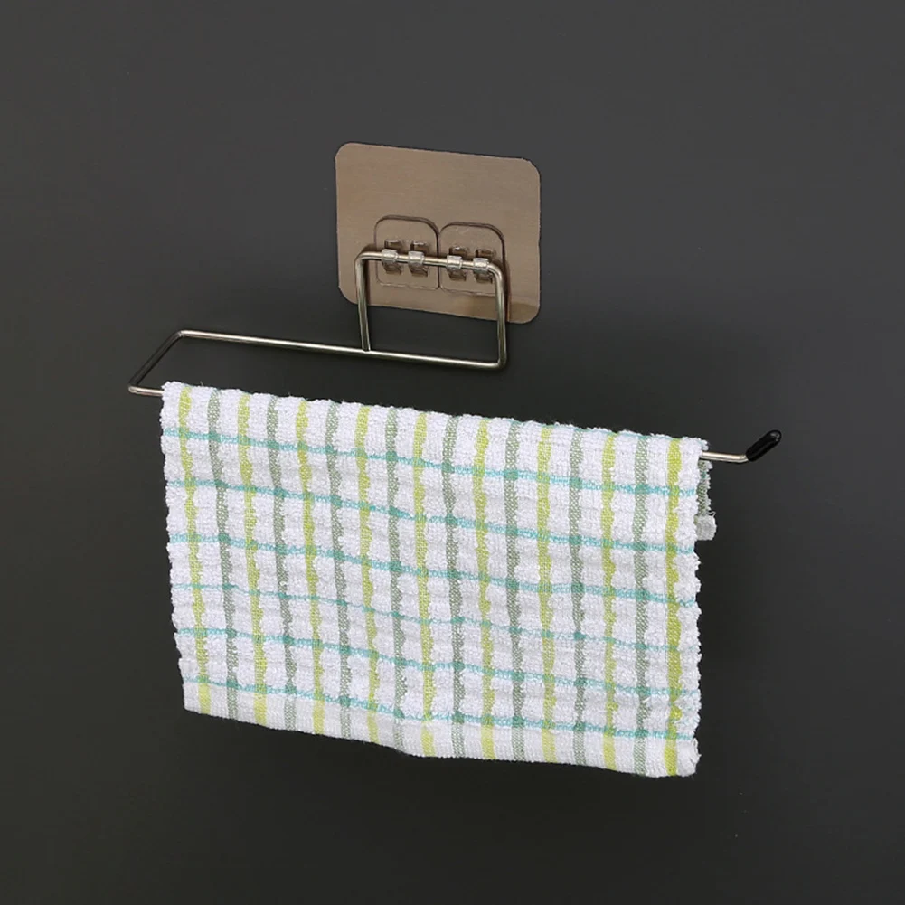 

1 Pcs Kitchen Toilet Paper Holder Bathroom Towel Racks Cabinet Roll Paper Holder Hanging Bathroom Storage Rack Wholesale