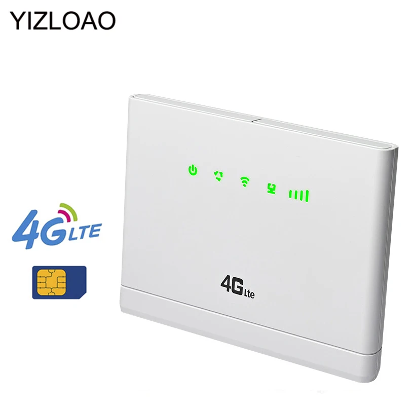 

YIZLOAO 4G Wifi Router Cpe Wifi Network Antenna Modem Mobile Wifi Hotspots Broadband with Sim card Slot for Home Travel