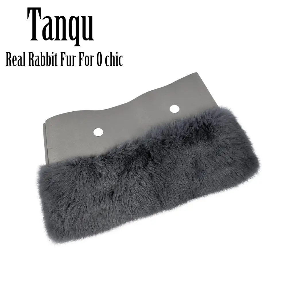 Tanqu новая женская сумка с отделкой из кроличьего меха плюшевая отделка для
