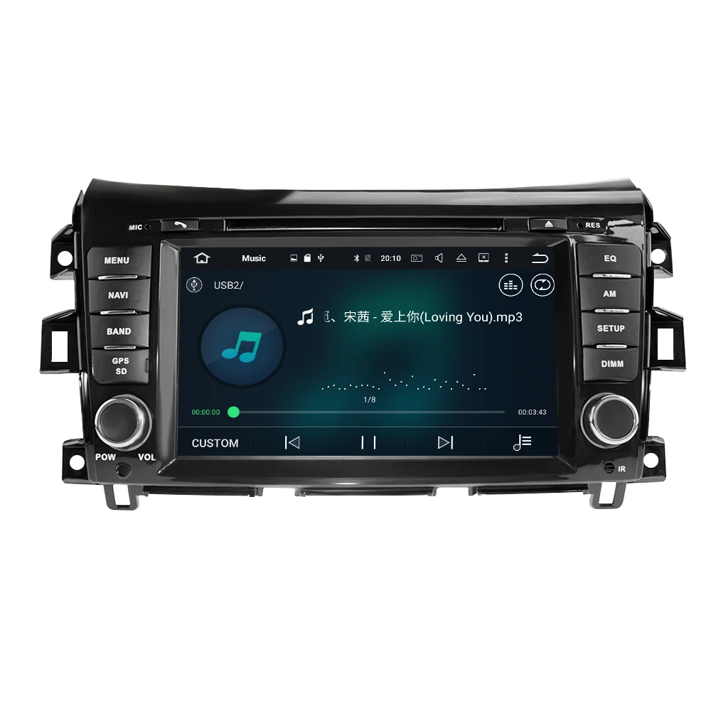 Octa Core Android 9 0 автомобиля gps навигации радио Мультимедиа Стерео для Nissan Navara NP300 D23 2015