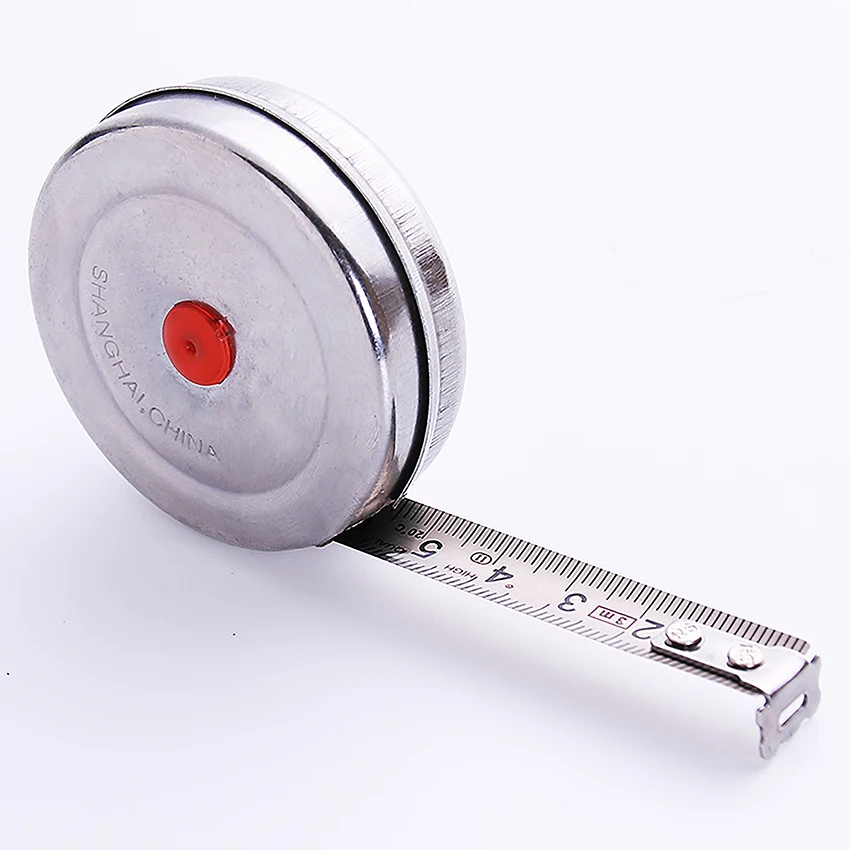 

1/2/3/5 Meter Stainless Steel Tape Measures Metric High Precision Measurement Household Round Measuring Tools