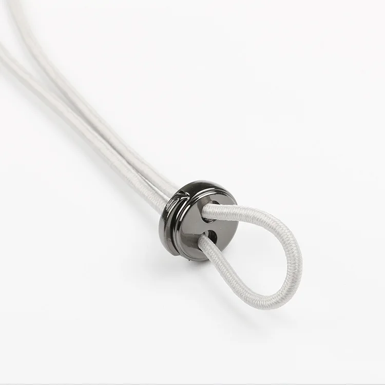 

2 Holes Round Press Snap Lock Cord Stopper Rope Ends Lid Drawstring Toggles Clip For Clothes Apparel Shoelace Accessories