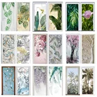 Скандинавский стиль растение для украшения стен стикер стены DIY цветы тропические Пальмовые Листья стикер стены s современное искусство Виниловая Наклейка Настенная роспись