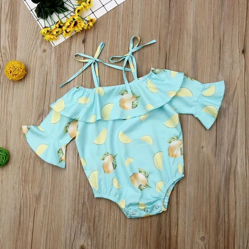 Pudcoco/брендовая одежда для маленьких девочек боди с открытыми плечами v-образным