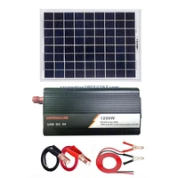 p82c solar power system kitoff grid solar panel with 1200w 12v solar charge inverter