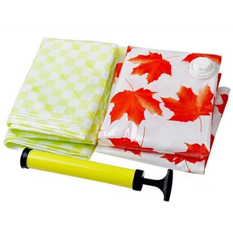 4 шт. большой вакуумный пакет для хранения одежды прозрачный границы складной