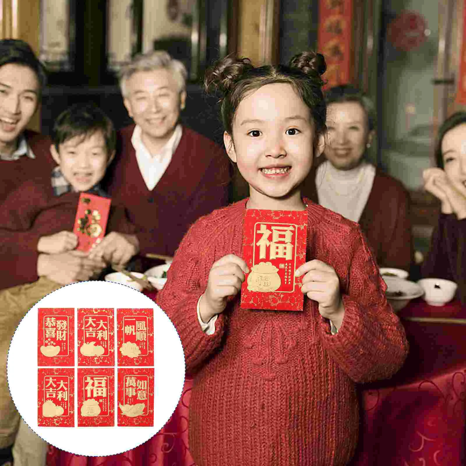 

30Pcs New Year Red Envelope Chic Red Packets Spring Festival Red Envelopes