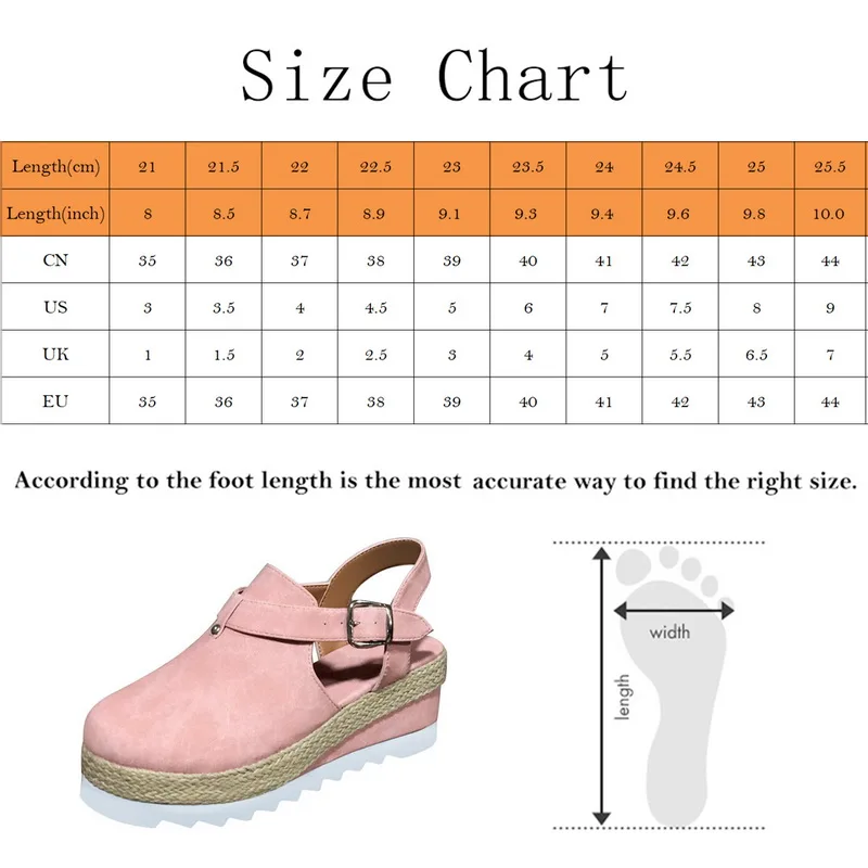 

Women's Sandals Vintage Wedge Shoes 2021 Woman Buckle Strap Straw Thick Bottom Flats Platform Sandals Flock Female Summer Shoes