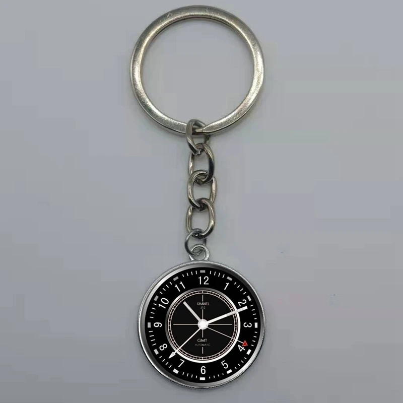 Модный Железный брелок с колокольчиком настенные часы кольцо для ключей подарок