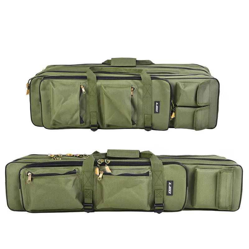 Three-layer Multi-function Foldable Fishing Pole Storage Bag Gear Organizer Backpack Accessories | Спорт и развлечения