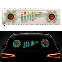 9025cm car led music rhythm flash light sound activated sensor equalizer rear windshield sticker styling neon lamp accessories