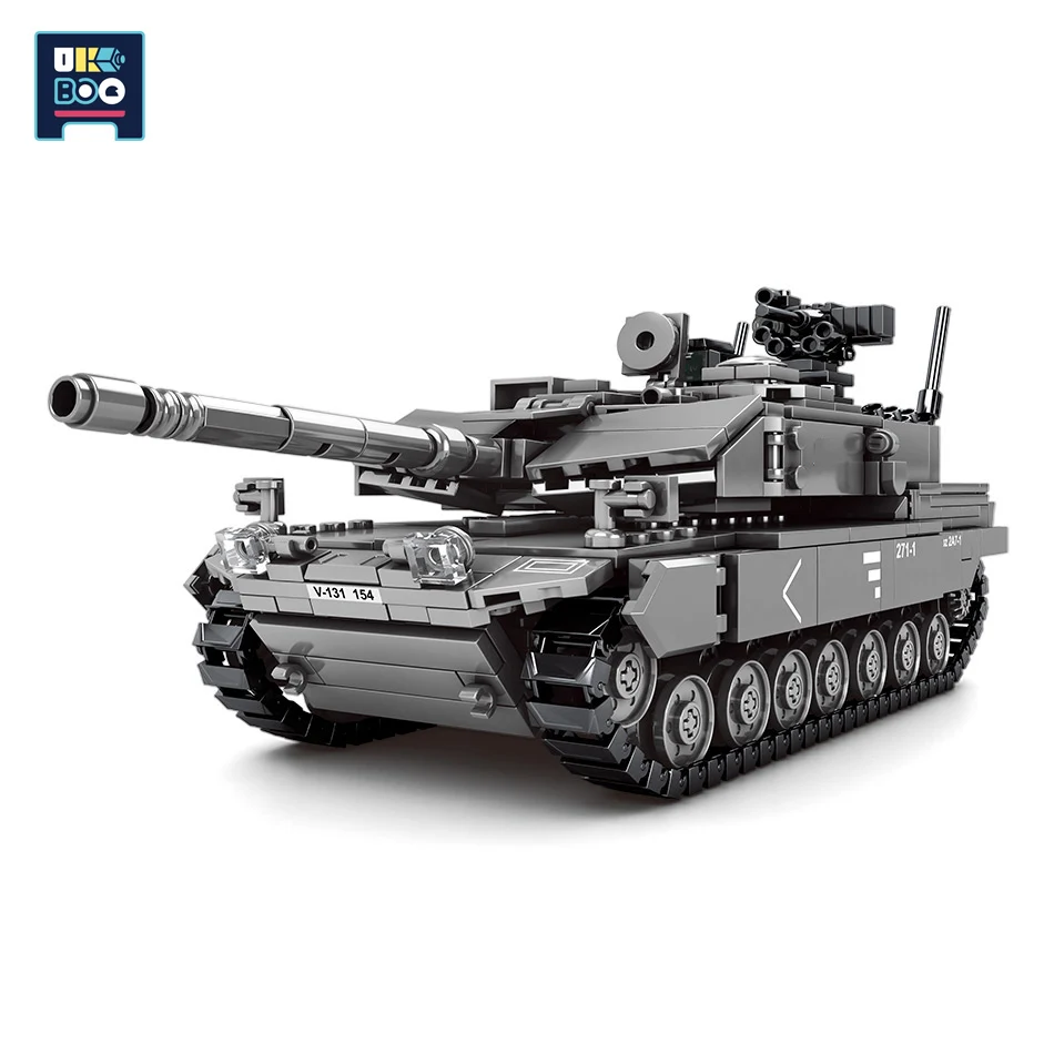 

UKBOO 898 штук военный 2A7 главный боевой танк WW2 армии Модель Строительный блок город броневик солдаты Кирпичи игрушки для детей