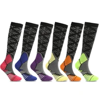 3 pairslot non slip knee high compression socks long cycling running outdoor sports socks for men women leggings sport socks