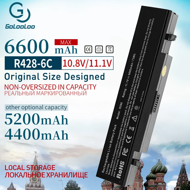 Golooloo ноутбука Батарея Aa Pb9ns6b для samsung aa pb9nc6b R540 R519 R525 R430 R530 RV511 RV411 np300v5a R528 AA PB9NS6B