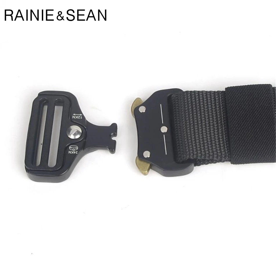 Ремень RAINIE SEAN мужской тактический брезентовый нейлоновый армейский пояс 3 8 см