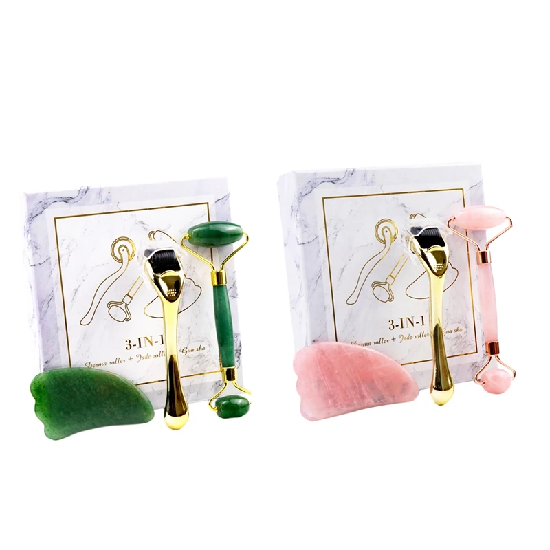 

3 в 1, титановый антивозрастной ролик для массажа лица