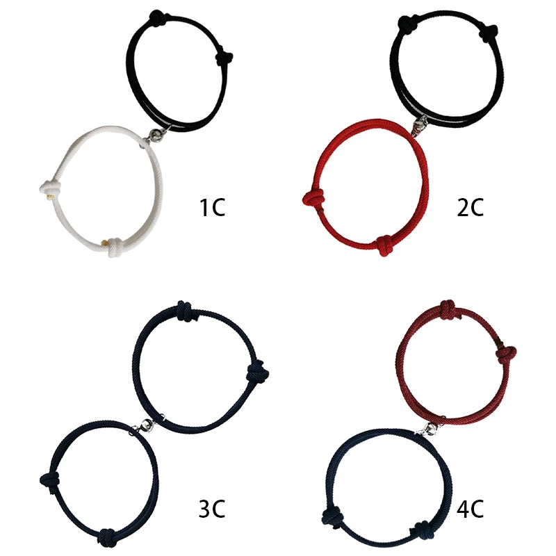 

Fashion lovers couple bracelets attract each other with magnet bracelets hand decoration accessories