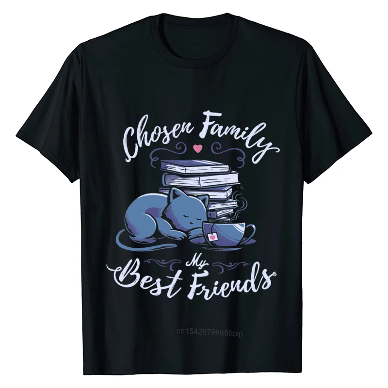 

Pure Cotton Men's T Shirt Chosen Family - My Best Friends T-Shirt for Men New Arrival Hip Hop All-Match T Shirts Cheap Novelty