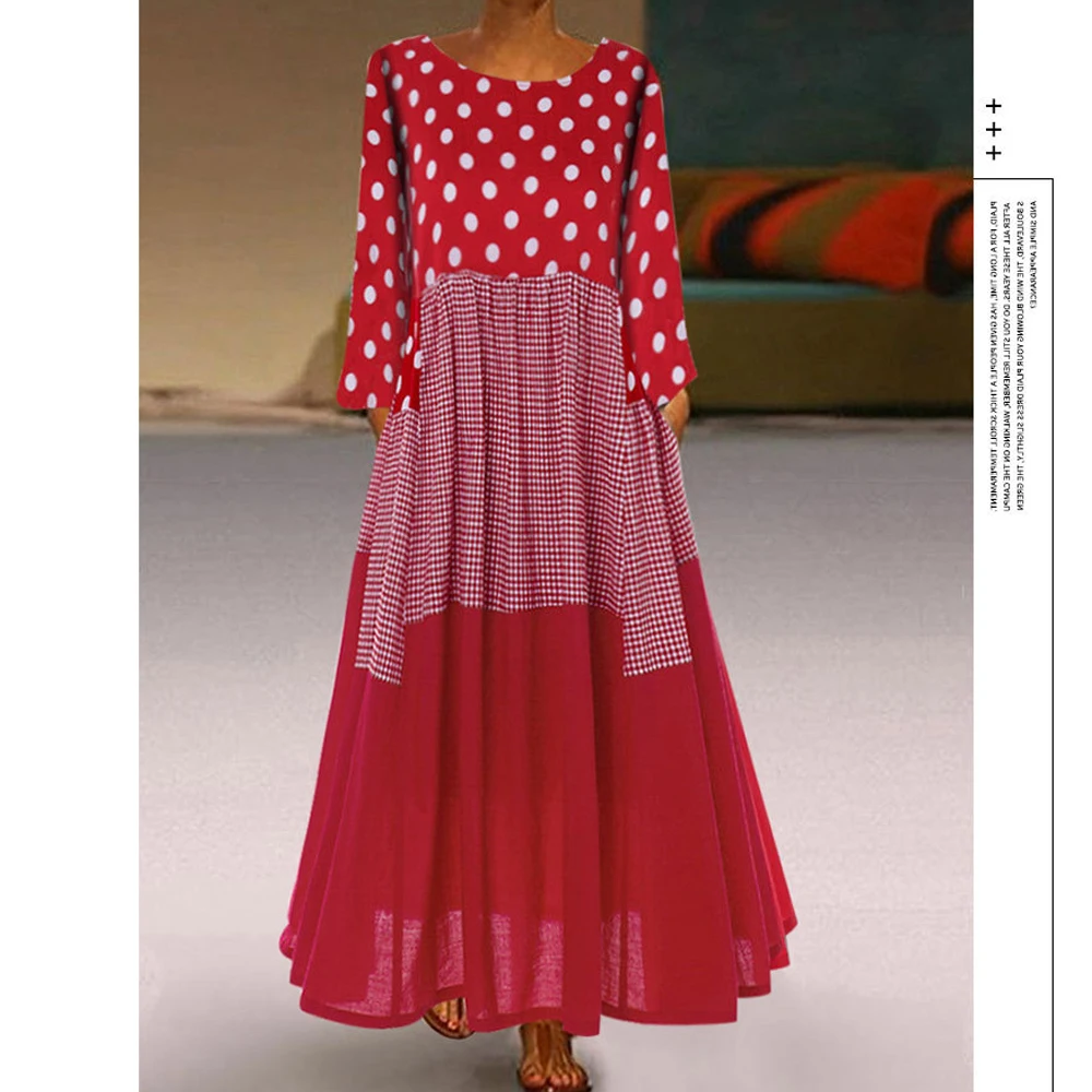 Платье женское длинное из хлопка и льна кафтан абайя турецкий хиджаб