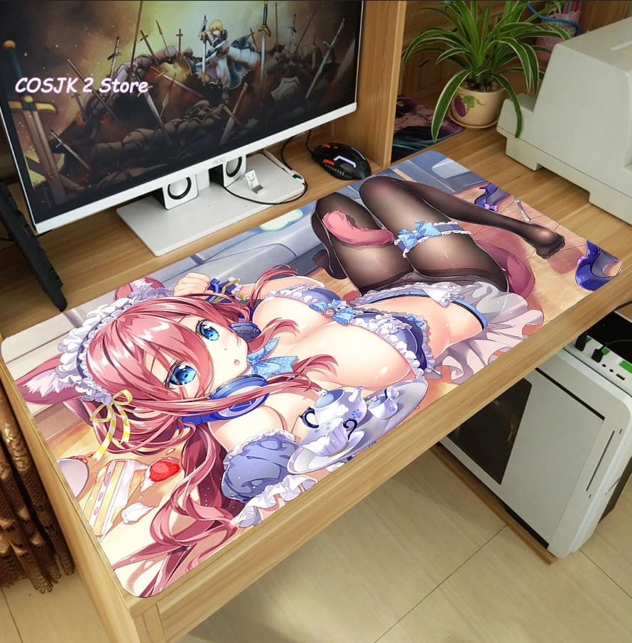

Japan Anime Go-Toubun no Hanayome Sexy Girl Large Mouse Pad Laptop PC Gaming Computer Desk Keyboard Mat Thicken Mousepad Playmat