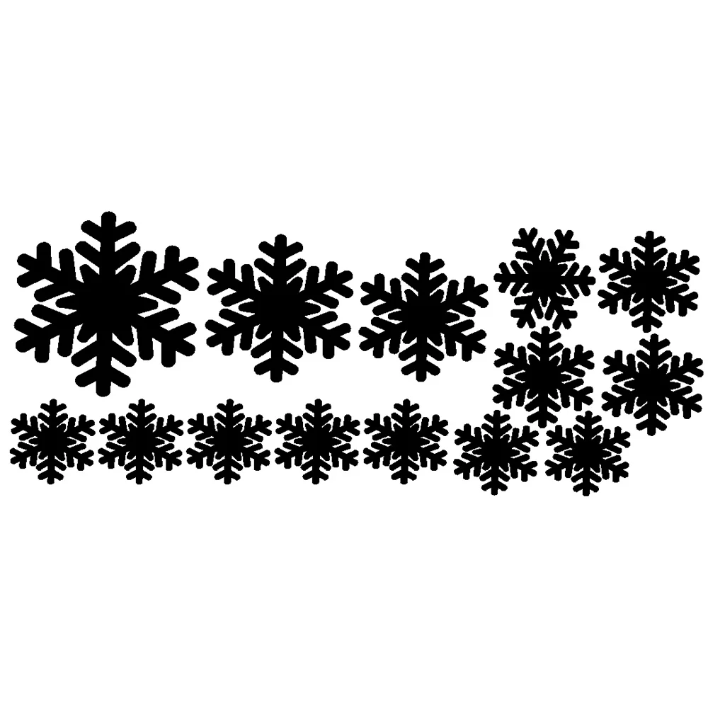 Рождественские белые наклейки на стену в виде стеклянных окон шкафа новогодние