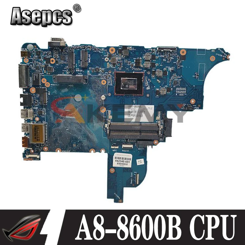 Материнская плата для ноутбука HP ProBook 645 G2 655 842347-001 6050A2723801-MB-A02 материнская A8-8600B CPU