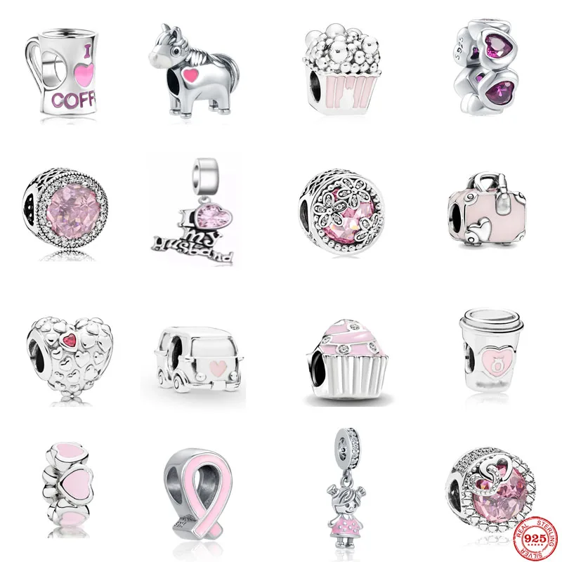 Подвеска в виде сердца и звёзд серебристые бусины безопасная цепочка с ПАВЕ