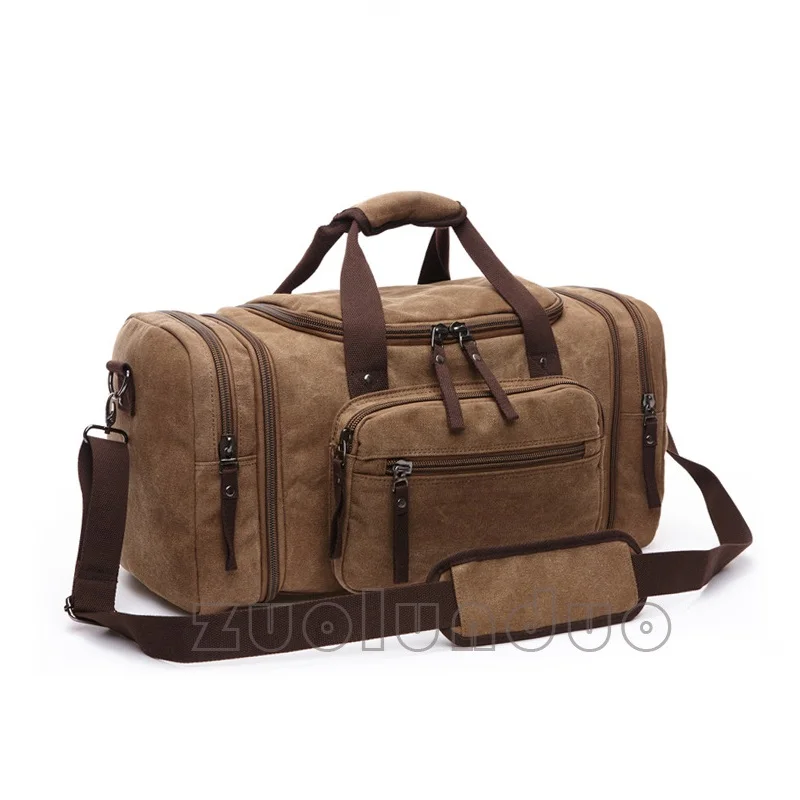 Goede Canvas Grote Handtas Reistas Casual Mannen Sport Hand Bagage Organizer Weekend Multifunctionele Tote Casual Crossbody Tassen