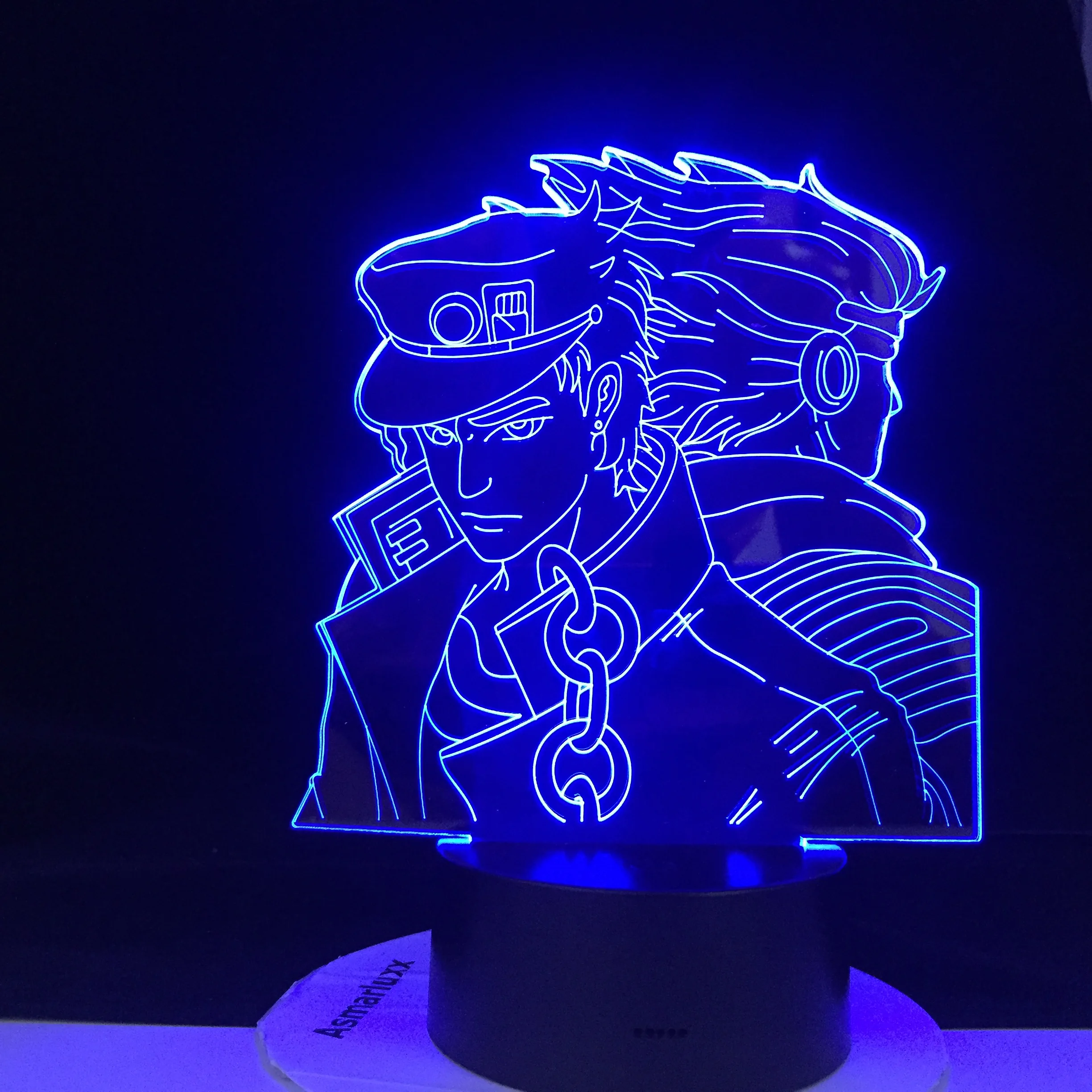 JOTARO STAR PLATINUM светодиодный светильник в стиле аниме JOJO'S BIZARRE ADVENTURE ночник с