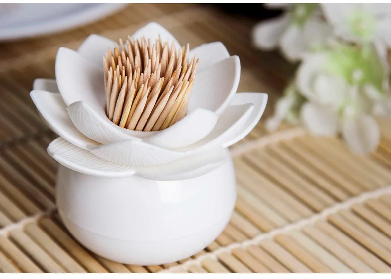 

Lotus cotonete de algodo, suporte para quarto, decorao, lotus, palito de dentes