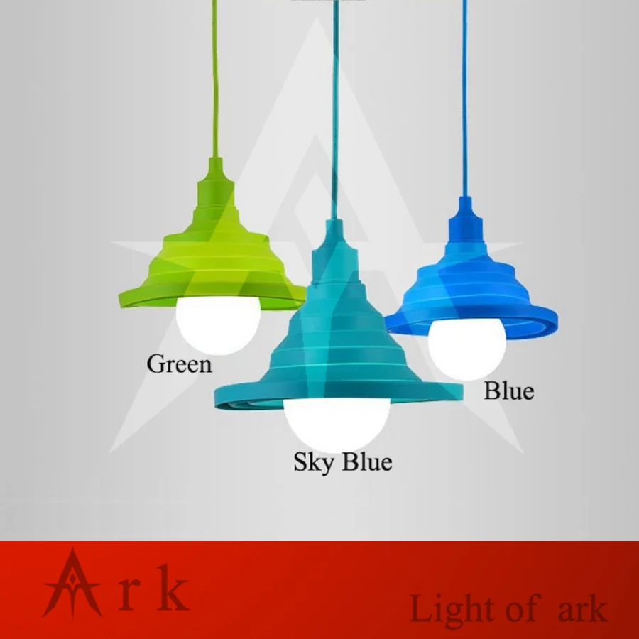 Новинка Красочные подвесные светильники из силикагеля для бара ресторана