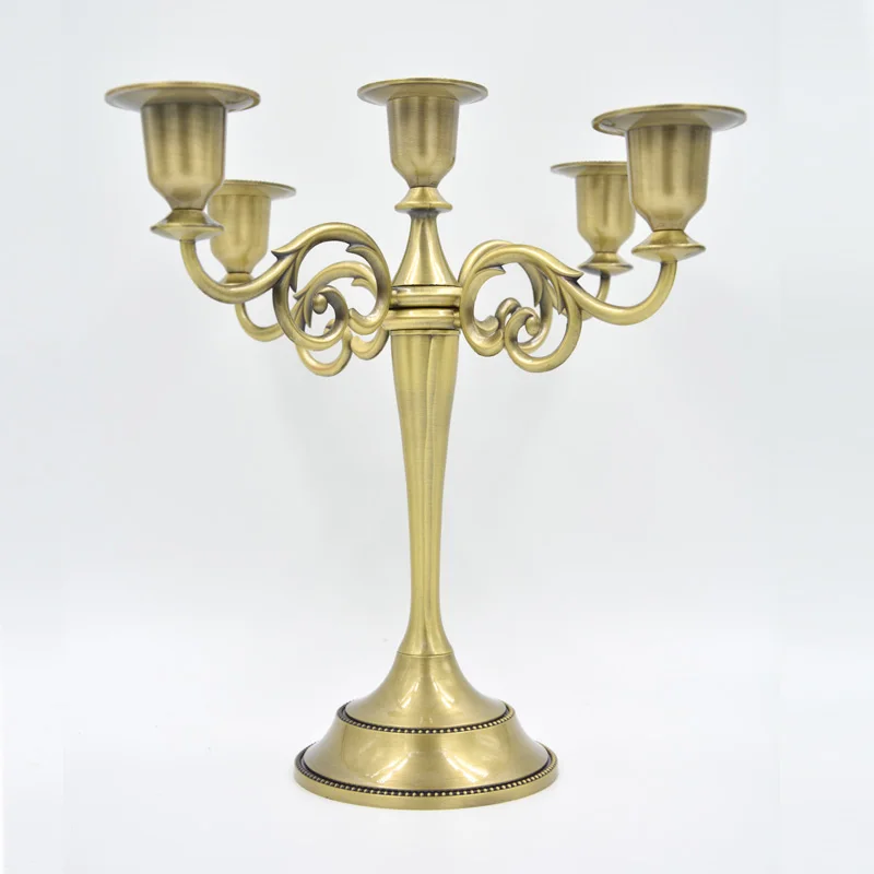 

moments 5-Arms European retro decorative candle holders wedding decoration furniture romantic candlelight dinner