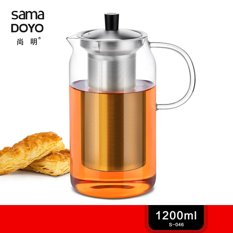 Samadoyo элегантная чашка термостойкий Стеклянный заварочный чайник кунг-фу набор с фильтром из нержавеющей стали заварочный de cha удобный офисный чай